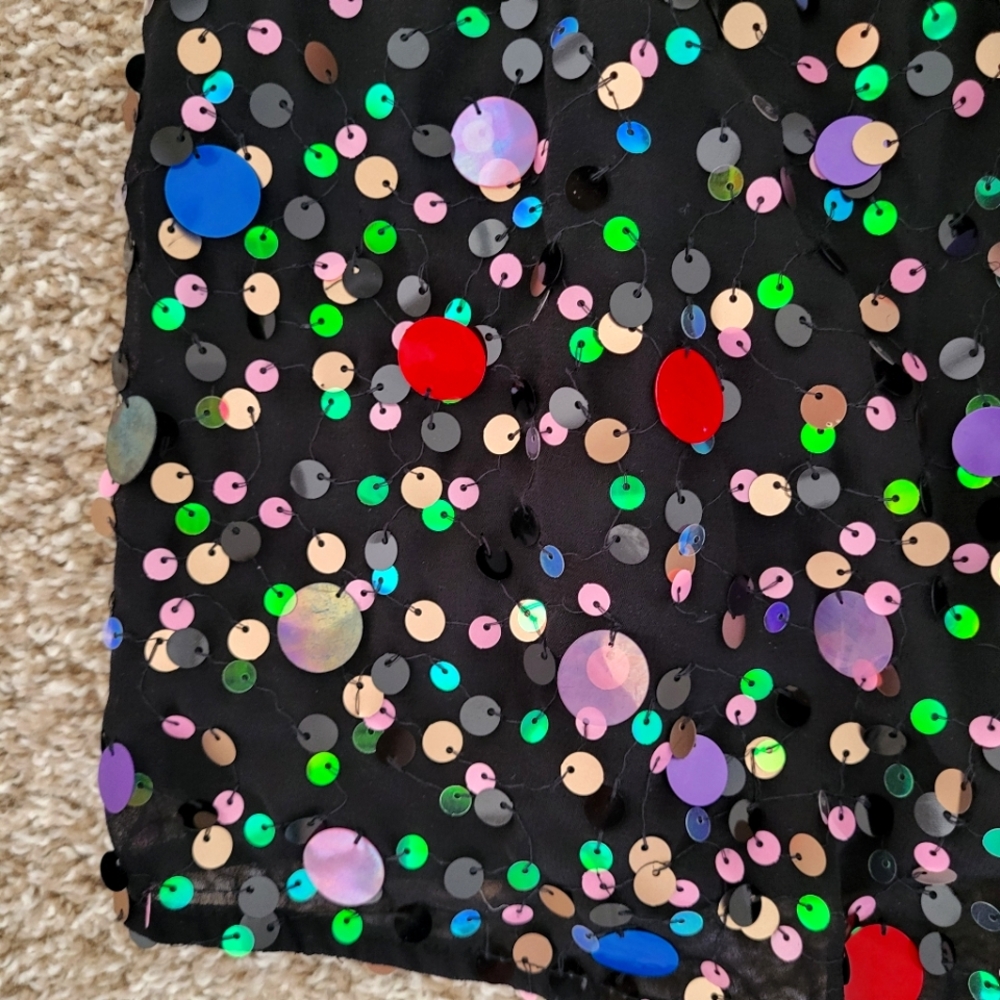 NWOT Anthro Moulinette Soeurs Sequin High Neck Tank - Picture 3 of 4